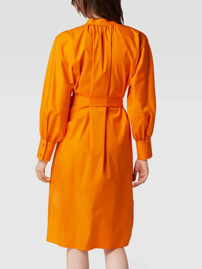 BOSS Midikleid Mit Taillengürtel Modell 'Dapera' - Orange 7 BOSS Midikleid Mit Taillengürtel Modell 'Dapera' - Orange – Bild 5