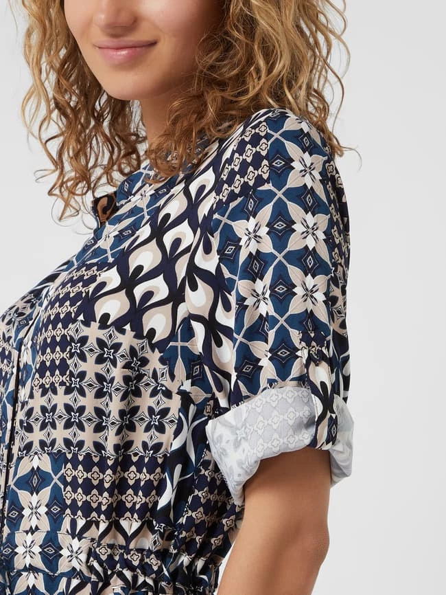 Apricot Blusenkleid Aus Viskose - Marineblau 8 Apricot Blusenkleid Aus Viskose - Marineblau – Bild 6