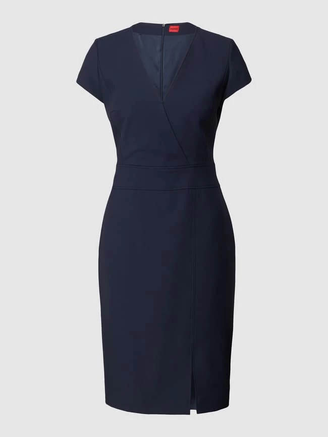 HUGO Etuikleid In Wickel-Optik Modell 'Kestini' - Marineblau 4 HUGO Etuikleid In Wickel-Optik Modell 'Kestini' - Marineblau – Bild 2