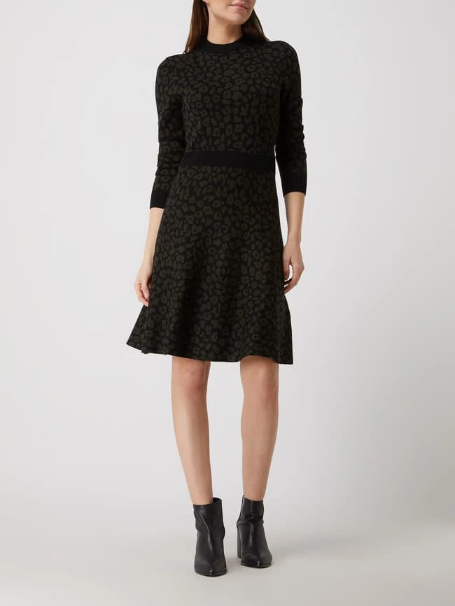 Jake*s Collection Jerseykleid Aus Viskosemischung - Khaki 3 Jake*s Collection Jerseykleid Aus Viskosemischung - Khaki