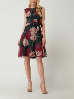 Vera Mont Cocktailkleid Mit Floralem Muster - Dunkelblau