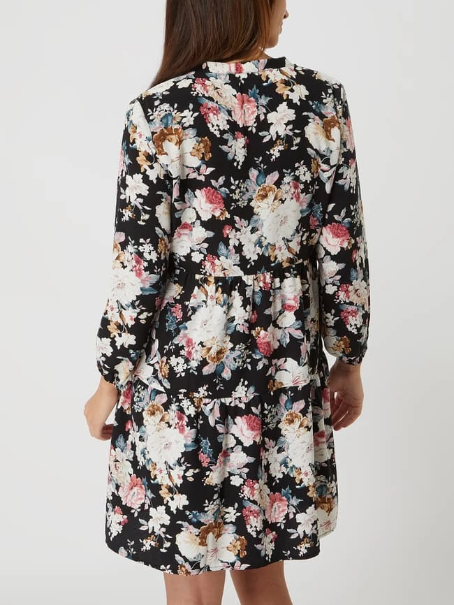 Only Kleid Mit Floralem Muster Modell 'Thea' - Schwarz 7 Only Kleid Mit Floralem Muster Modell 'Thea' - Schwarz – Bild 5