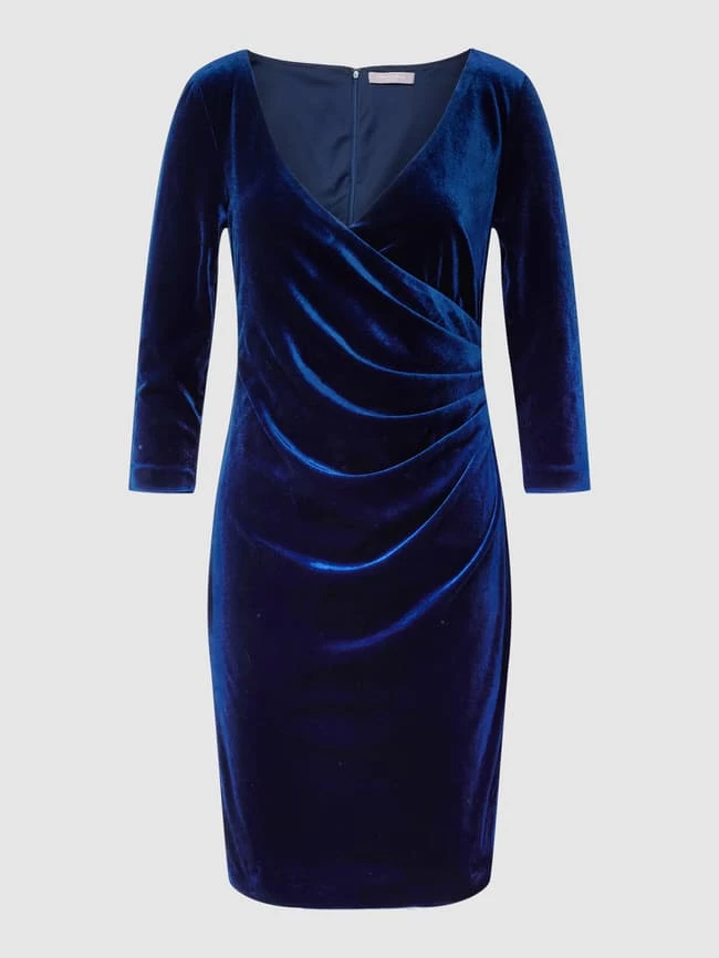 Christian Berg Cocktail Cocktailkleid Aus Samt - Marineblau 4 Christian Berg Cocktail Cocktailkleid Aus Samt - Marineblau – Bild 2