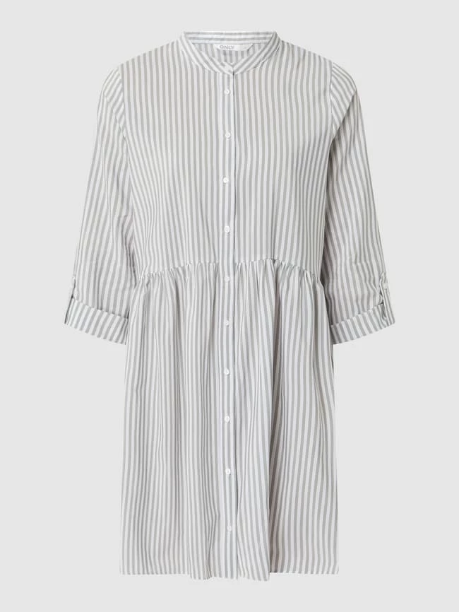 Only Blusenkleid Mit Streifenmuster Modell 'Ditte' - Schilf 4 Only Blusenkleid Mit Streifenmuster Modell 'Ditte' - Schilf – Bild 2