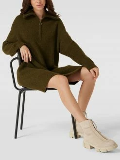 Marc O'Polo Denim Knielanges Kleid Mit Label-Detail - Khaki