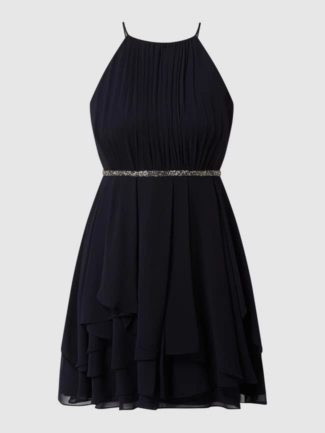 Jake*s Cocktail Cocktailkleid Mit Volants - Marineblau Meliert 4 Jake*s Cocktail Cocktailkleid Mit Volants - Marineblau Meliert – Bild 2