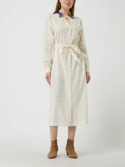 Atelier Reve Blusenkleid Mit Taillengürtel Modell 'Irabrielle' - Ecru