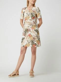 Montego Etuikleid Aus Baumwoll-Leinen-Mix - Ecru