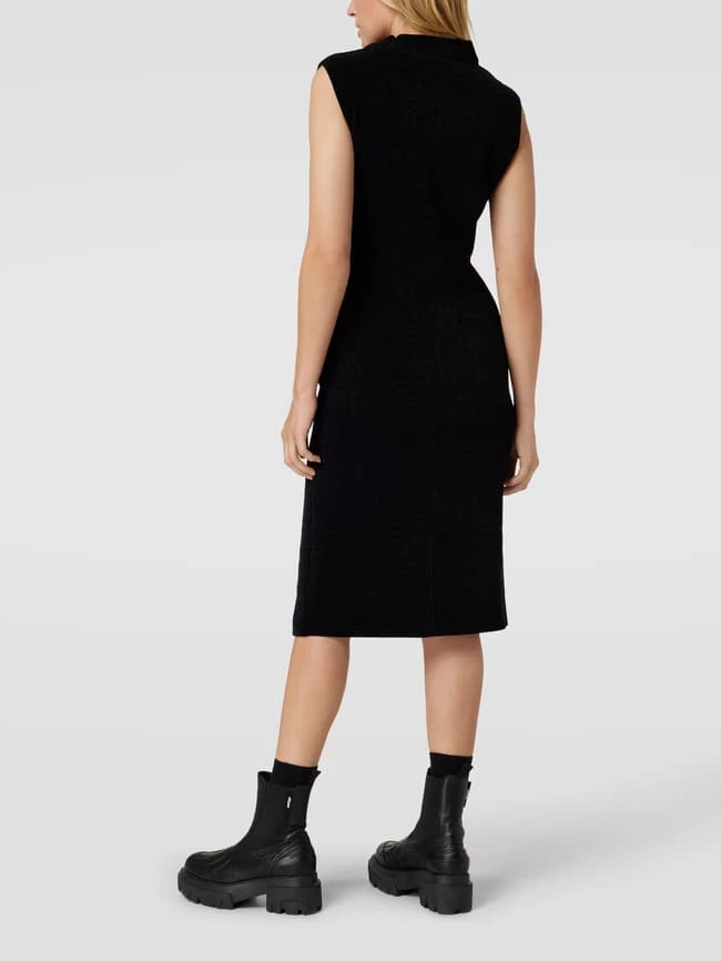 Emporio Armani Midikleid Mit Strukturiertem Obermaterial - Schwarz 7 Emporio Armani Midikleid Mit Strukturiertem Obermaterial - Schwarz – Bild 5