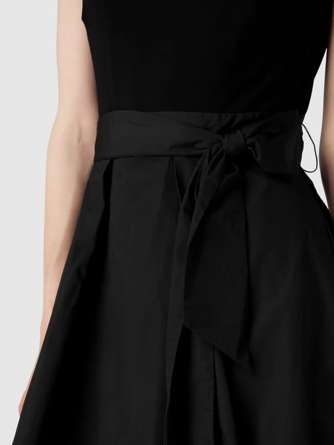 Lauren Ralph Lauren Knielanges Cocktailkleid Mit Taillengürtel Modell 'YURI' - Schwarz 5 Lauren Ralph Lauren Knielanges Cocktailkleid Mit Taillengürtel Modell 'YURI' - Schwarz – Bild 3