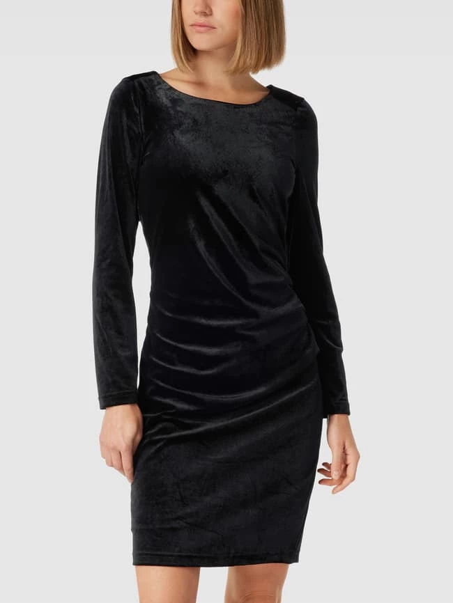 Kaffe Kleid Mit Rundhalsausschnitt Modell 'KELLY' - Schwarz 6 Kaffe Kleid Mit Rundhalsausschnitt Modell 'KELLY' - Schwarz – Bild 4