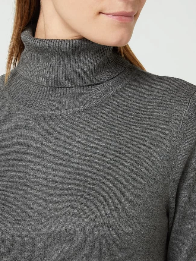 Saint Tropez Strickkleid Aus Viskosemischung Modell 'Mila' - Anthrazit 5 Saint Tropez Strickkleid Aus Viskosemischung Modell 'Mila' - Anthrazit – Bild 3