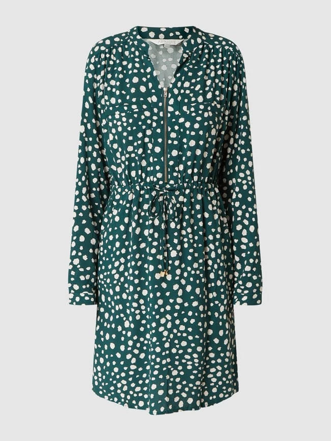 Apricot Kleid Mit Punktmuster - Hellgrün 4 Apricot Kleid Mit Punktmuster - Hellgrün – Bild 2