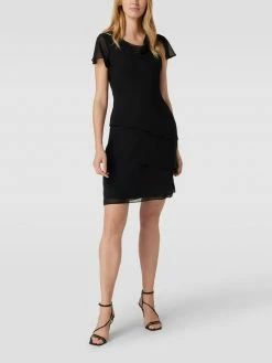 Christian Berg Cocktail Cocktailkleid Mit Volants - Schwarz