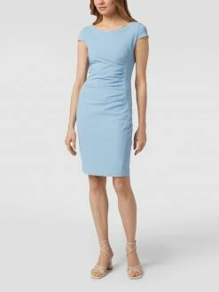 Paradi Etuikleid Mit Raffungen - Rauchblau