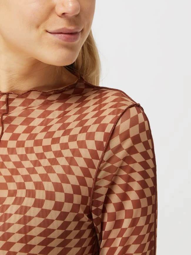 Only Kleid Aus Mesh Modell 'Nellie' - Camel 5 Only Kleid Aus Mesh Modell 'Nellie' - Camel – Bild 3