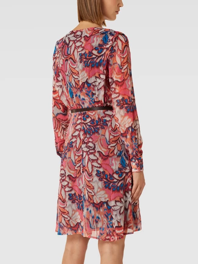 Jake*s Collection Knielanges Kleid Mit Gürtel - Rosé 7 Jake*s Collection Knielanges Kleid Mit Gürtel - Rosé – Bild 5