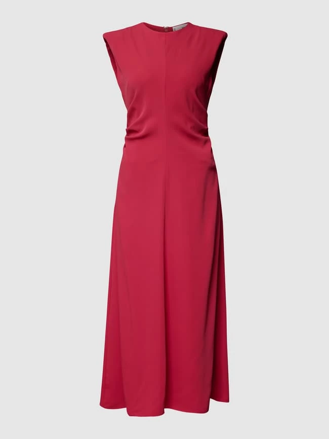 Mango Midikleid Mit Schulterpolstern - Fuchsia 4 Mango Midikleid Mit Schulterpolstern - Fuchsia – Bild 2