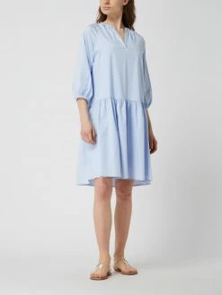 Risy & Jerfs Kleid Mit Tunikakragen Modell 'Marsala' - Hellblau