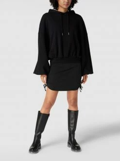 REVIEW Minikleid In Feinripp-Optik - Anthrazit