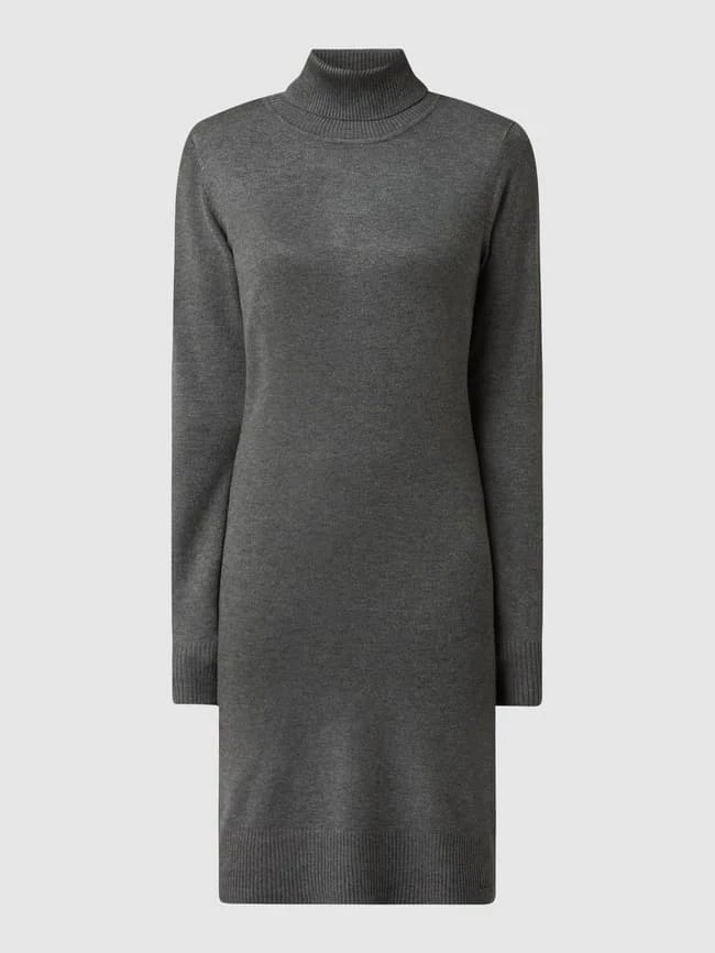 Saint Tropez Strickkleid Aus Viskosemischung Modell 'Mila' - Anthrazit 4 Saint Tropez Strickkleid Aus Viskosemischung Modell 'Mila' - Anthrazit – Bild 2