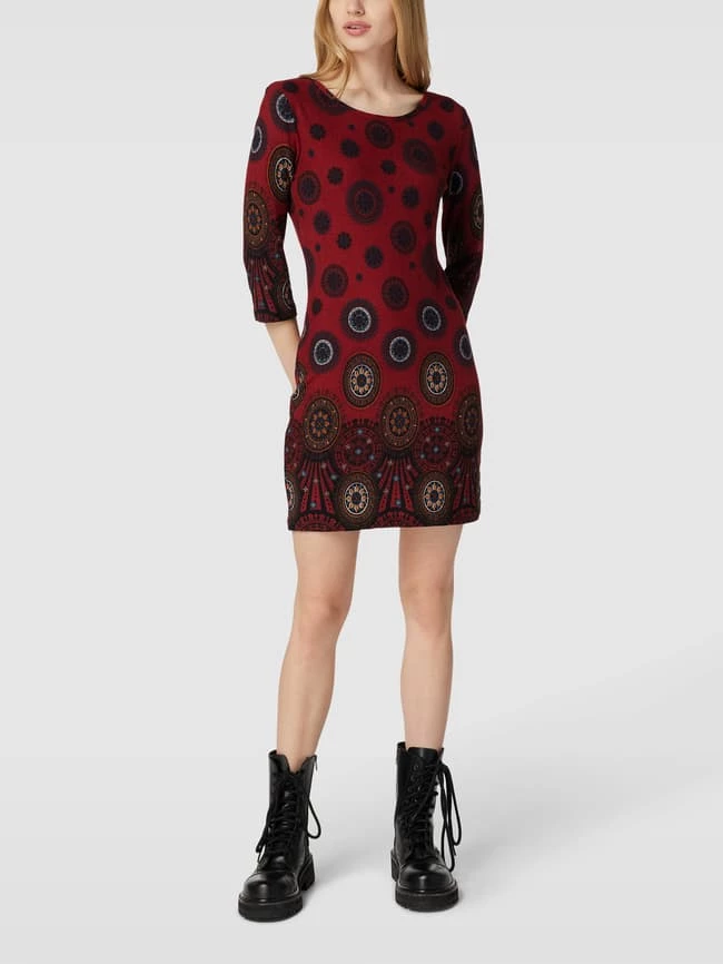 Apricot Knielanges Kleid Mit Allover-Muster - Rot 3 Apricot Knielanges Kleid Mit Allover-Muster - Rot