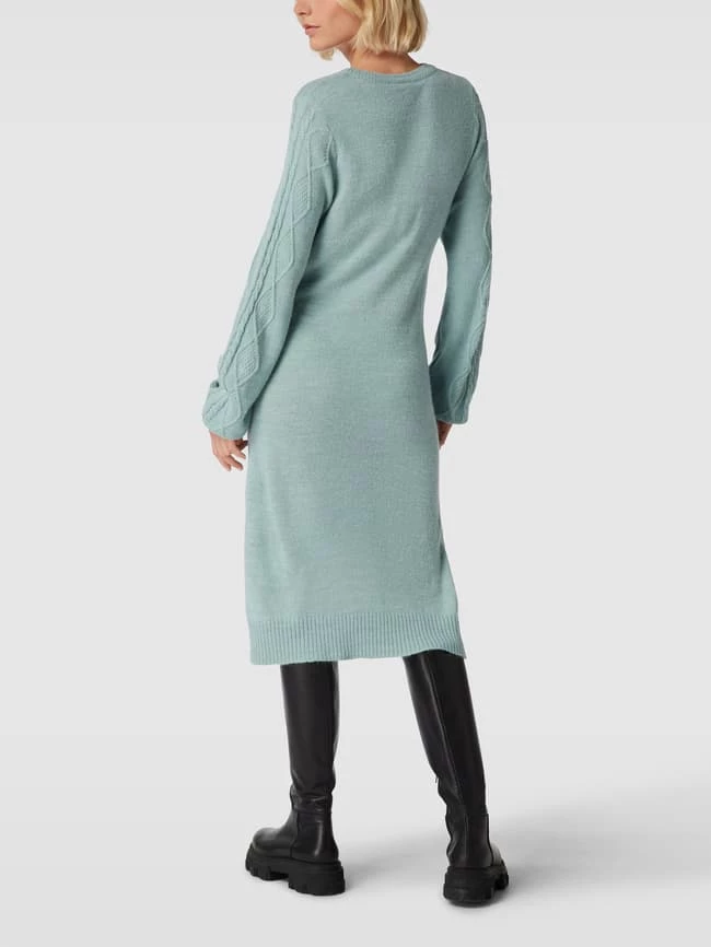 ICHI Knielanges Kleid Mit Strukturmuster Modell 'Orine' - Eisblau 7 ICHI Knielanges Kleid Mit Strukturmuster Modell 'Orine' - Eisblau – Bild 5