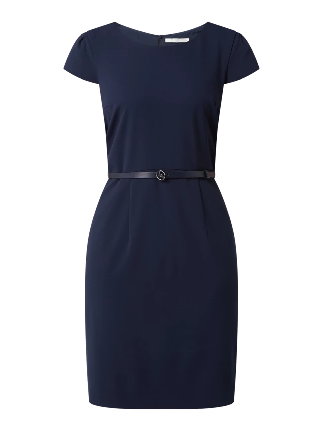 BETTY & CO WHITE Kleid Mit Viskose-Anteil - Marineblau 4 BETTY & CO WHITE Kleid Mit Viskose-Anteil - Marineblau – Bild 2