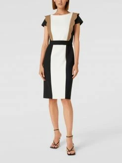 BOSS Etuikleid Mit Zierbesatz Modell 'Duwena' - Schwarz