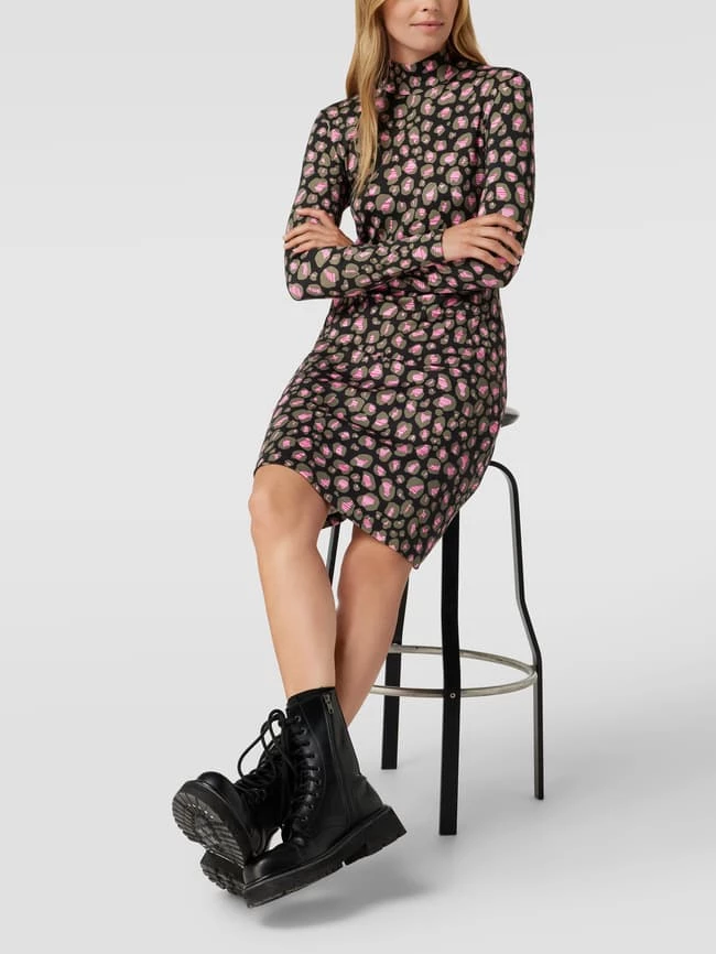 Marc Cain Kleid Mit Allover-Muster - Schwarz 3 Marc Cain Kleid Mit Allover-Muster - Schwarz