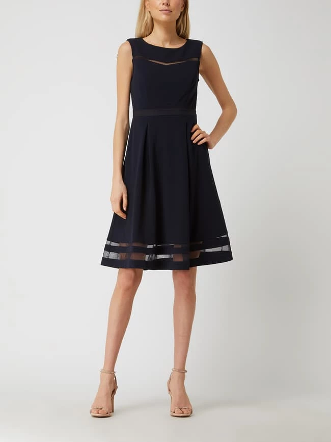 Christian Berg Cocktail Cocktailkleid Mit Kontrasteinsätzen - Marineblau Meliert 3 Christian Berg Cocktail Cocktailkleid Mit Kontrasteinsätzen - Marineblau Meliert