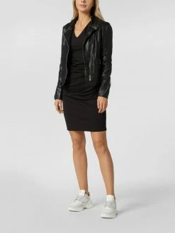 Kaffe Etuikleid Mit Drapierten Falten - Schwarz