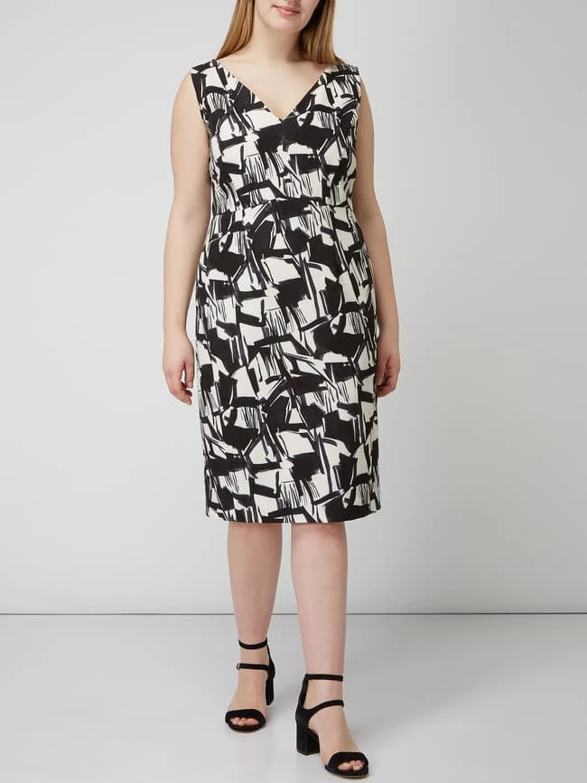 Persona By Marina Rinaldi PLUS SIZE - Kleid Mit Allover-Muster - Schwarz 2 Persona By Marina Rinaldi PLUS SIZE - Kleid Mit Allover-Muster - Schwarz