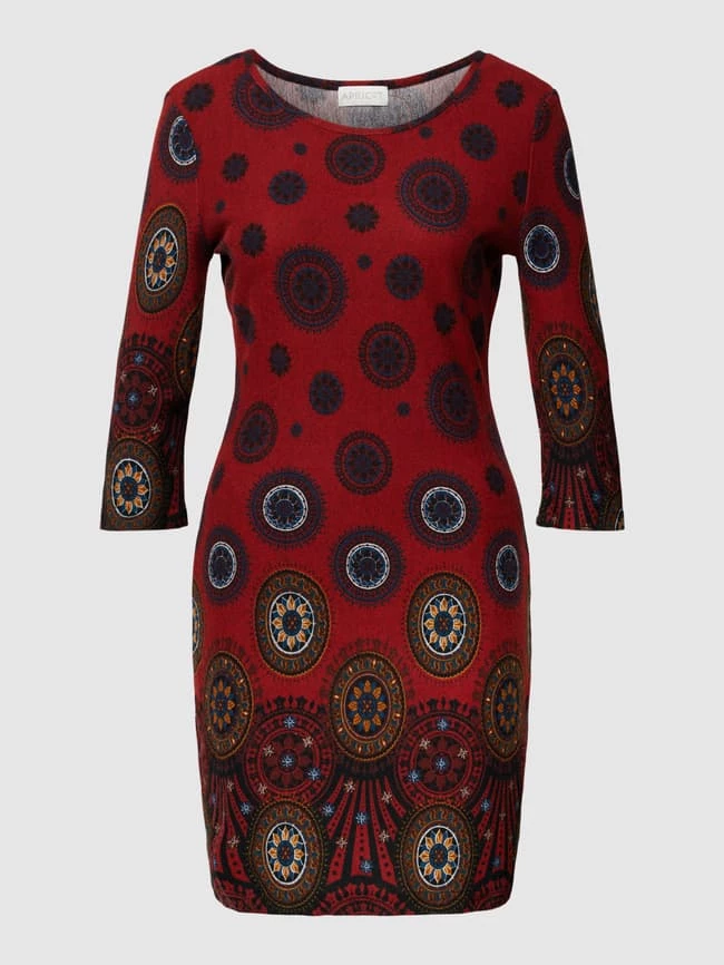 Apricot Knielanges Kleid Mit Allover-Muster - Rot 4 Apricot Knielanges Kleid Mit Allover-Muster - Rot – Bild 2