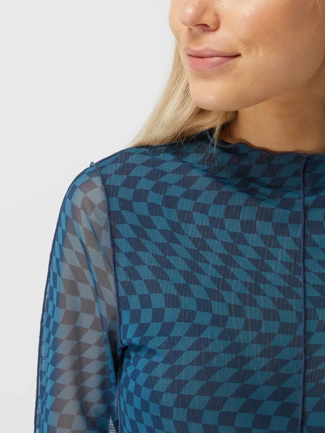 Only Kleid Aus Mesh Modell 'Nellie' - Blau 5 Only Kleid Aus Mesh Modell 'Nellie' - Blau – Bild 3