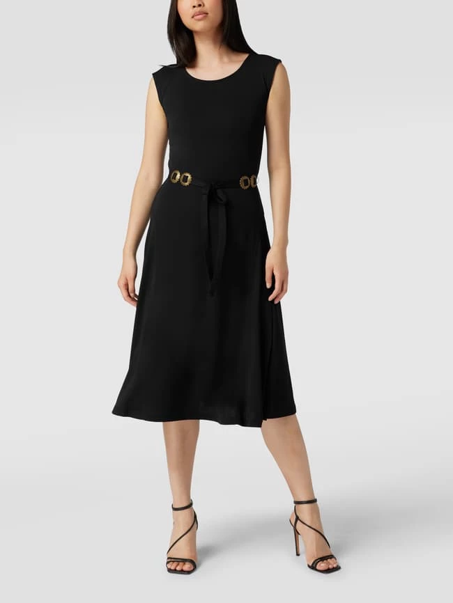 Lauren Ralph Lauren Midikleid Mit Taillengürtel Modell 'VABRIZIO' - Schwarz 6 Lauren Ralph Lauren Midikleid Mit Taillengürtel Modell 'VABRIZIO' - Schwarz – Bild 4