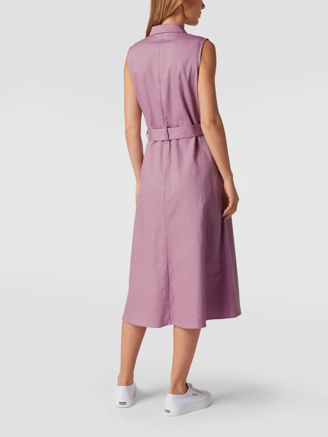 Jake*s Collection Midikleid Mit Taillengürtel - Lila 7 Jake*s Collection Midikleid Mit Taillengürtel - Lila – Bild 5