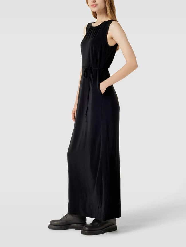 Comma Maxikleid Aus Viskose-Mix Mit Taillenband - Schwarz 6 Comma Maxikleid Aus Viskose-Mix Mit Taillenband - Schwarz – Bild 4