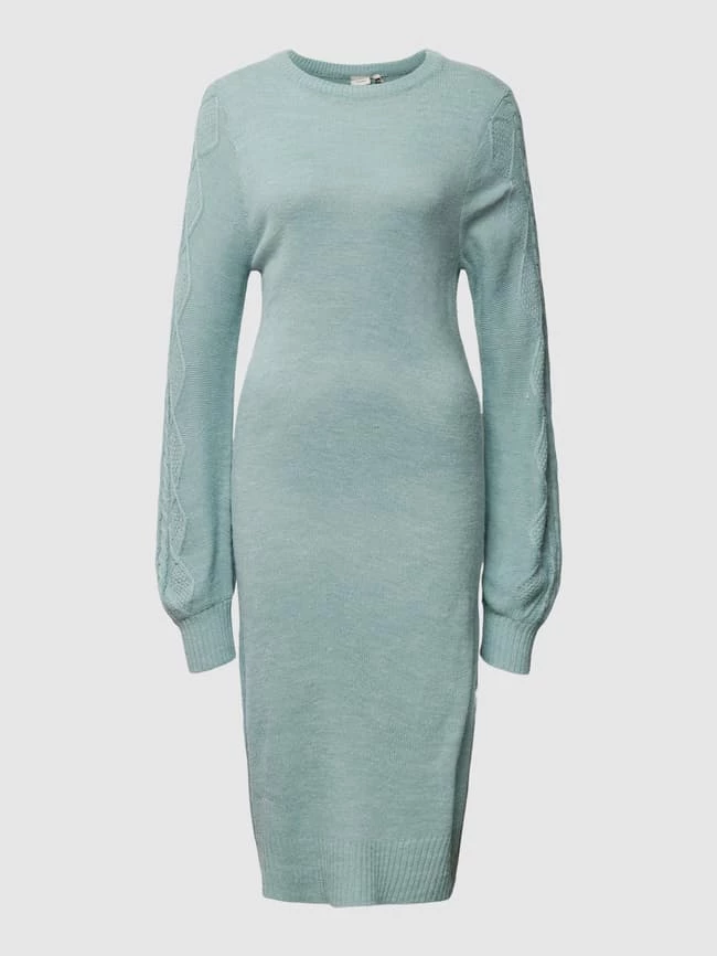 ICHI Knielanges Kleid Mit Strukturmuster Modell 'Orine' - Eisblau 4 ICHI Knielanges Kleid Mit Strukturmuster Modell 'Orine' - Eisblau – Bild 2