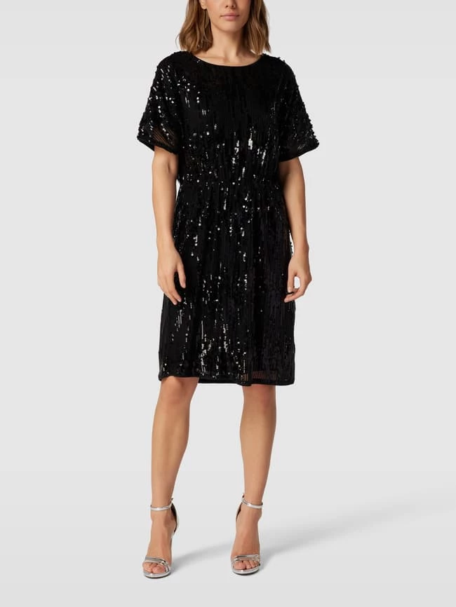 Milano Italy Kleid Mit Paillettenbesatz - Schwarz 3 Milano Italy Kleid Mit Paillettenbesatz - Schwarz