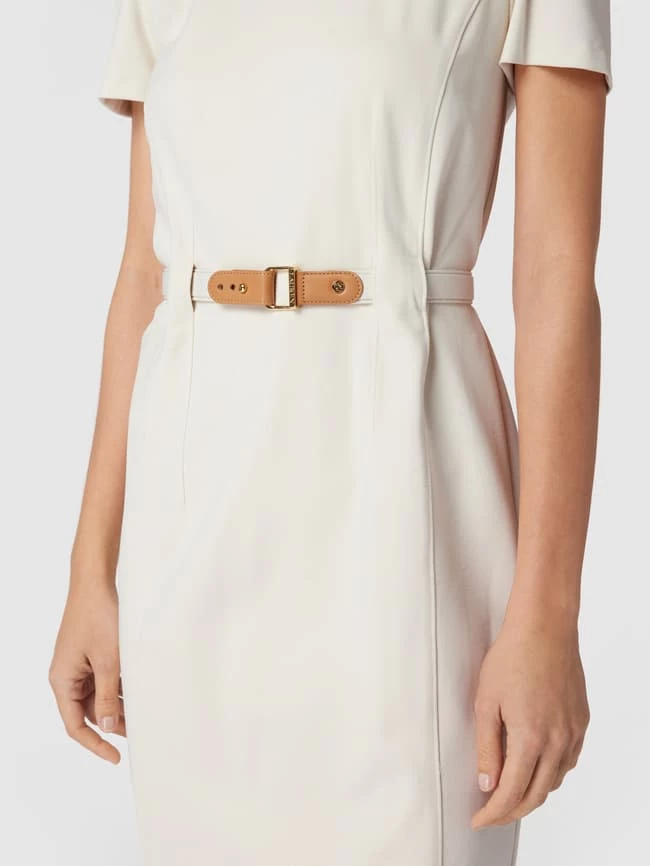 Lauren Ralph Lauren Knielanges Kleid Mit Rundhalsausschnitt - Offwhite 5 Lauren Ralph Lauren Knielanges Kleid Mit Rundhalsausschnitt - Offwhite – Bild 3