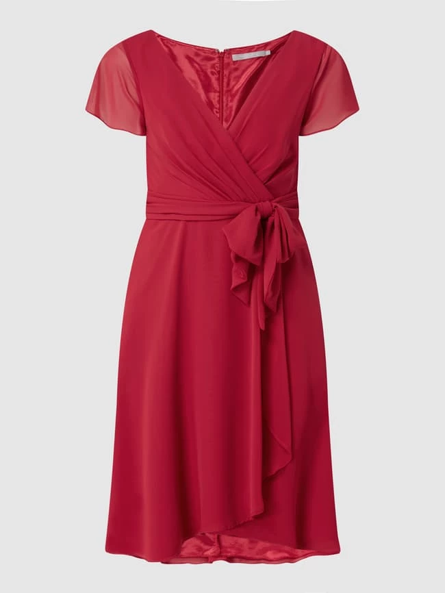 Christian Berg Cocktail Cocktailkleid Aus Chiffon - Rot 4 Christian Berg Cocktail Cocktailkleid Aus Chiffon - Rot – Bild 2