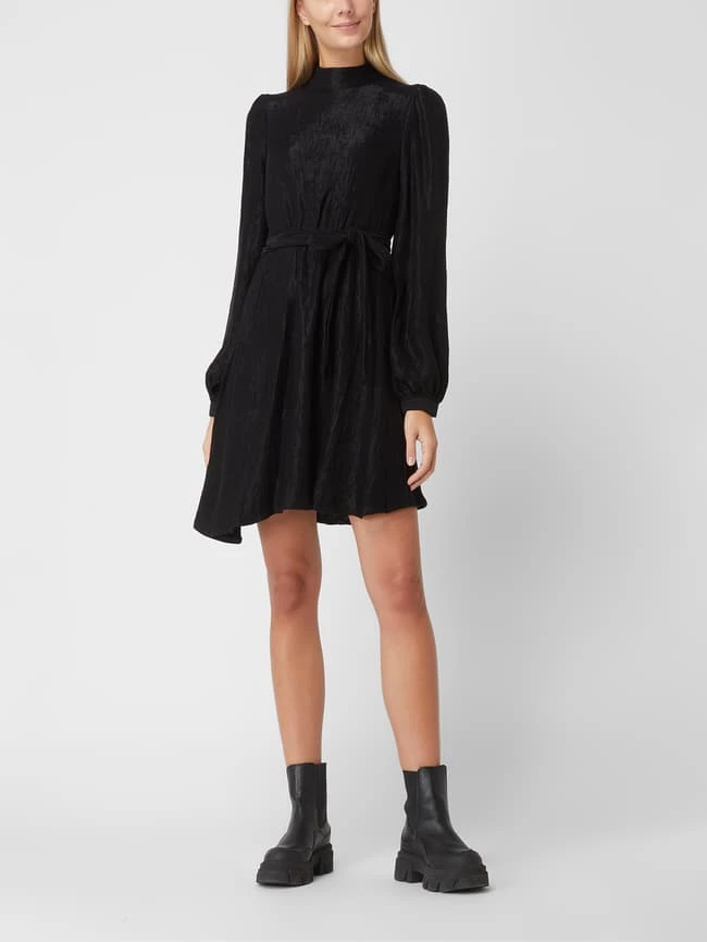 Selected Femme Kleid Mit Plisseefalten Modell 'Madina' - Schwarz 3 Selected Femme Kleid Mit Plisseefalten Modell 'Madina' - Schwarz