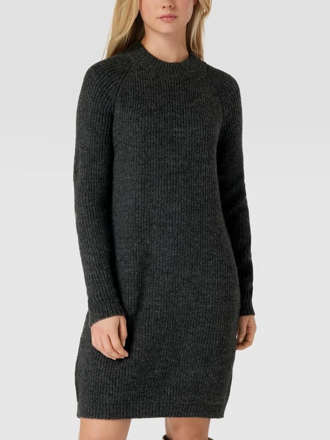 Only Knielanges Strickkleid Modell 'JADE' - Dunkelgrau Meliert 6 Only Knielanges Strickkleid Modell 'JADE' - Dunkelgrau Meliert – Bild 4