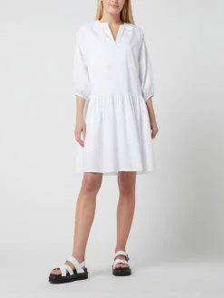 Risy & Jerfs Kleid Mit Tunikakragen Modell 'Marsala' - Weiß