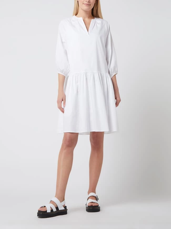 Risy & Jerfs Kleid Mit Tunikakragen Modell 'Marsala' - Weiß 3 Risy & Jerfs Kleid Mit Tunikakragen Modell 'Marsala' - Weiß