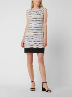 Montego Midikleid Mit Allover-Muster - Marineblau