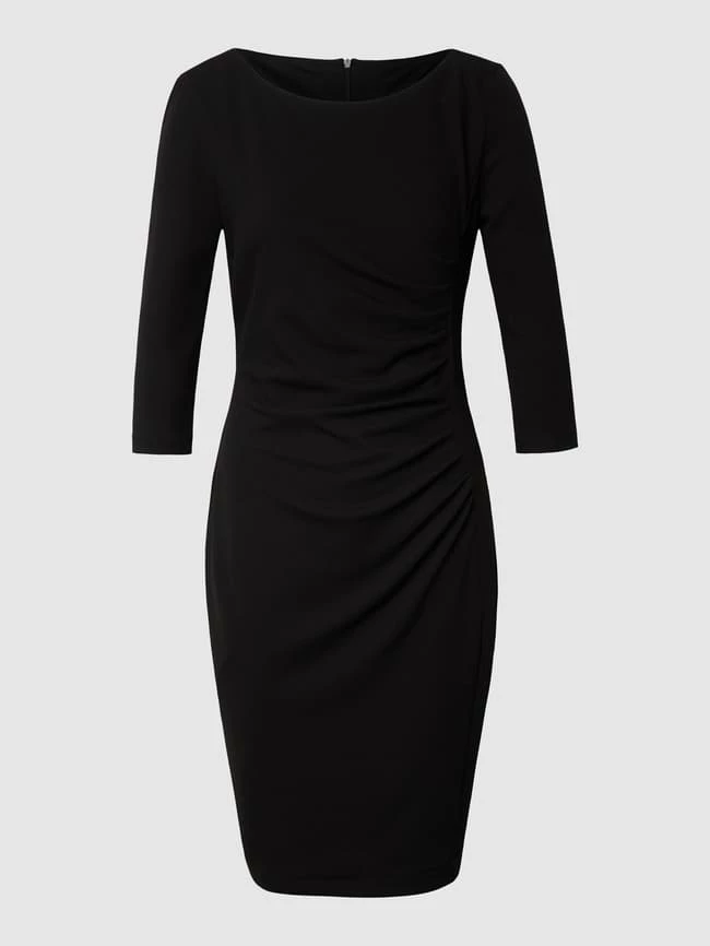 Paradi Cocktailkleid Mit 3/4-Ärmeln Und Raffungen - Schwarz 4 Paradi Cocktailkleid Mit 3/4-Ärmeln Und Raffungen - Schwarz – Bild 2