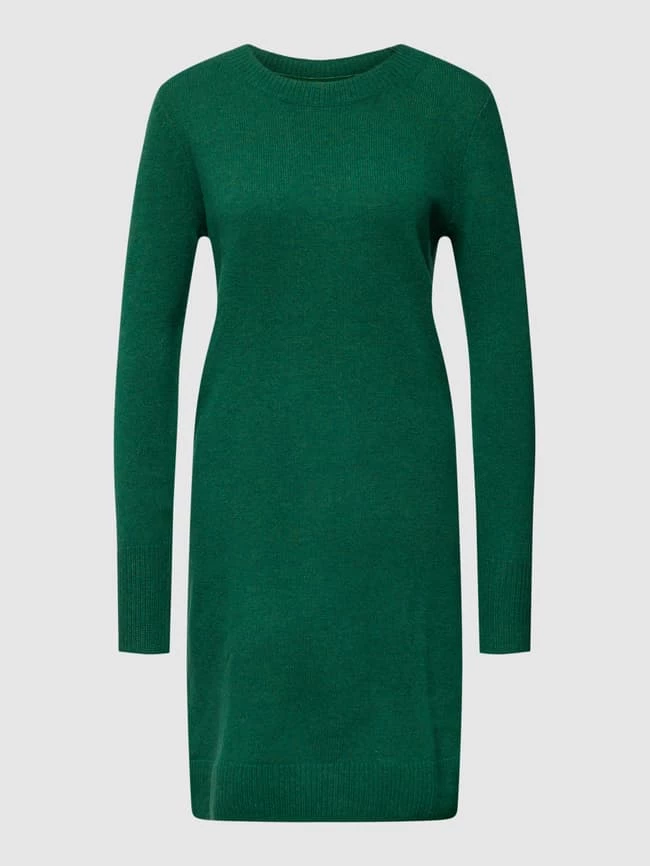 Christian Berg Woman Knielanges Strickkleid Mit Geripptem Rundhalsausschnitt - Dunkelgrün 4 Christian Berg Woman Knielanges Strickkleid Mit Geripptem Rundhalsausschnitt - Dunkelgrün – Bild 2