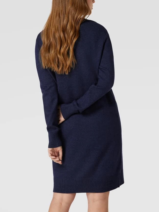 Montego Strickkleid Mit V-Ausschnitt - Dunkelblau 7 Montego Strickkleid Mit V-Ausschnitt - Dunkelblau – Bild 5